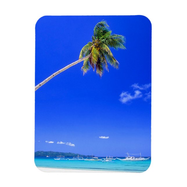 Tropical Beaches | White Beach, Phillipines Magnet (Vertical)