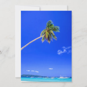Tropical Beaches White Beach, Phillipines Thank You Card