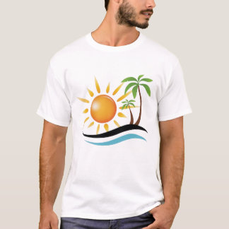 Tropical Beautiful Beach Vibes  T-Shirt