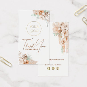 tropical beige and mint package insert