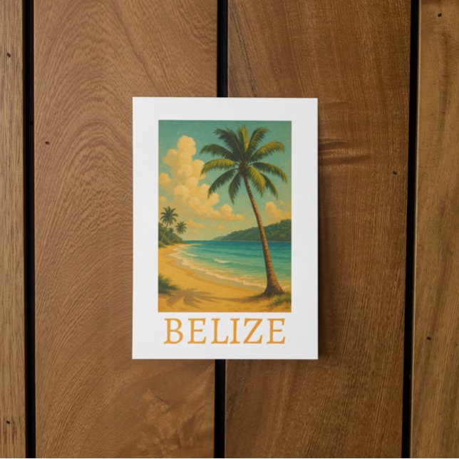 Tropical Belise Beach Caribbean Vacation Postcard (Tropical Belize Beach Caribbean Vacation Postcard)