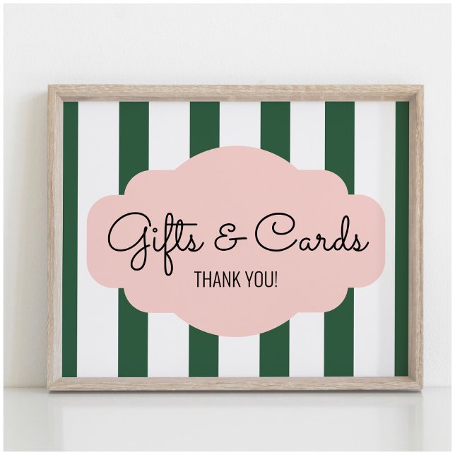 Tropical Beverly Hills Pink Green Cards and Gifts Poster (Creator Uploaded)