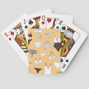 Tropical Bikini: Hand-Drawn Summer Pattern Playing Cards