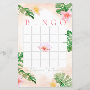 Tropical Bingo Shower Game