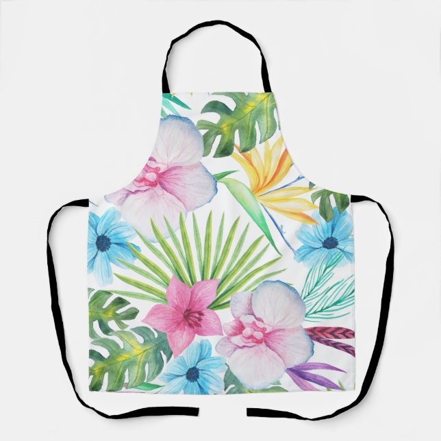 Tropical Bird Art Apron (Front)