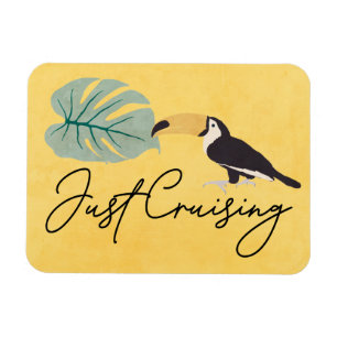 Tropical Bird Cruise Ship Cabin Door Marker Magnet