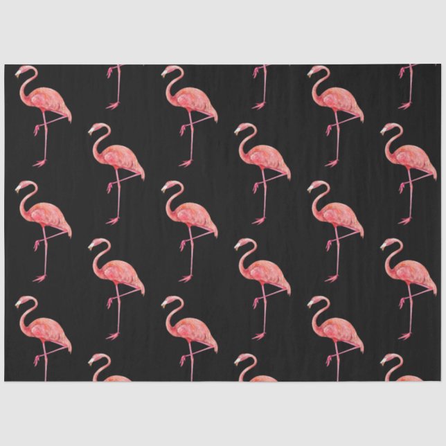 Tropical Bird Series : Flamingo Design 3 Tissue Paper (Front)