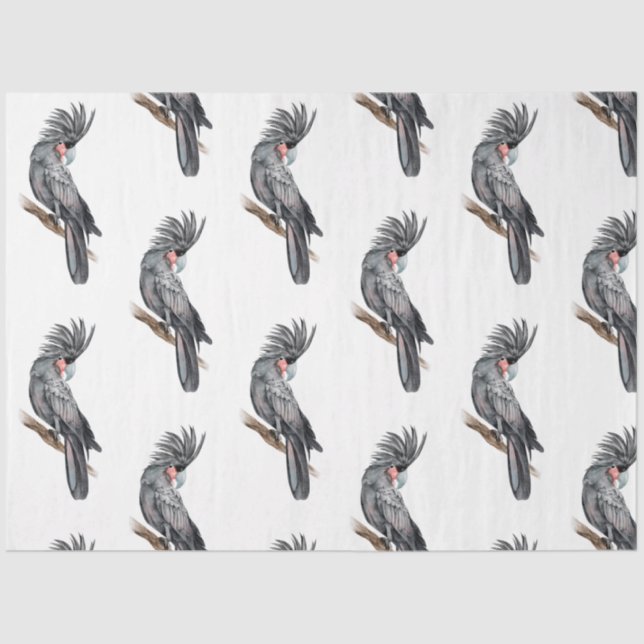 Tropical Bird Series : Palm Parrot Design 2 Tissue Paper (Front)