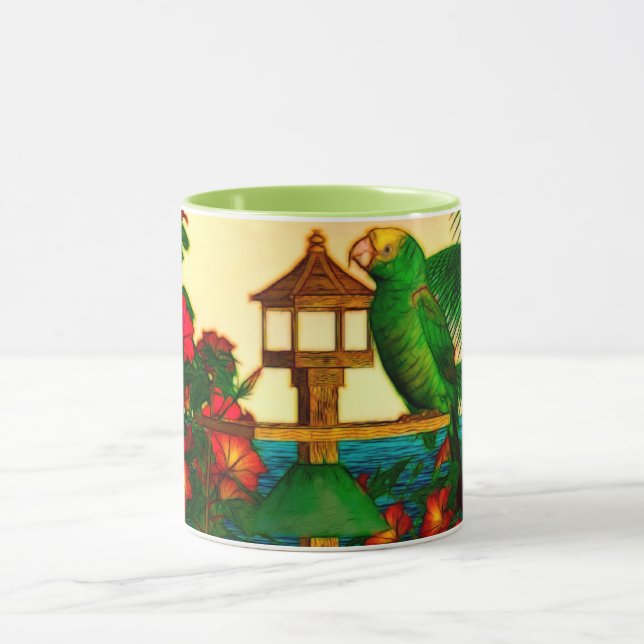 Tropical Birds 1 "Parrots" Mug (Center)
