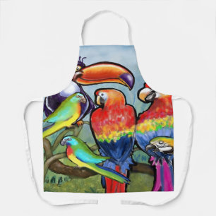 Tropical Birds Apron