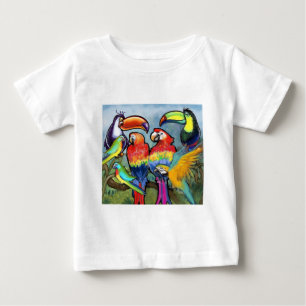 Tropical Birds Baby T-Shirt