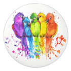 Tropical Birds Ceramic Knobs