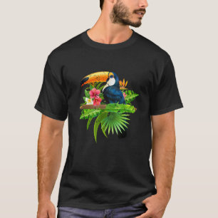 Tropical Birds Exotic Summer Animal Toucan T-Shirt