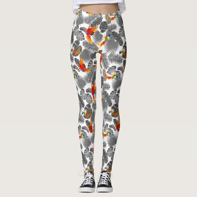 tropical birds leggings (Front)