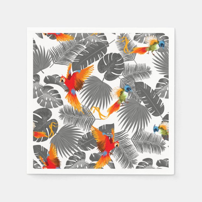 Tropical birds napkin (Front)