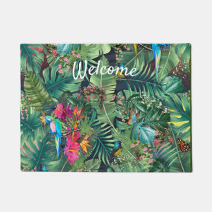 Tropical Birds of Paradise  Doormat