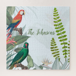 Tropical Birds Parrots & Foliage Jigsaw Puzzle