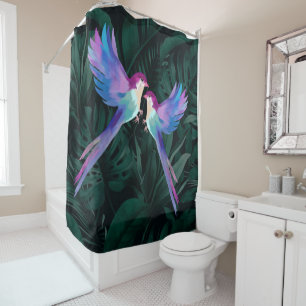 Tropical Birds Shower Curtain