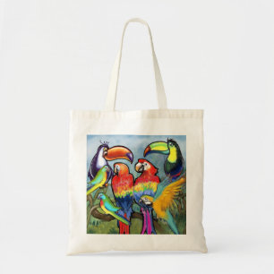 Tropical Birds Tote Bag