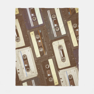 Tropical Birds: Toucans & Parrots Vintage Fleece Blanket