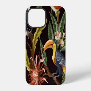 Tropical Birds: Vintage Leaves & Flowers iPhone 12 Case