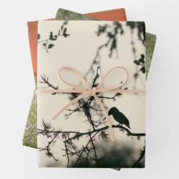 Tropical Birds Wrapping Paper Sheet