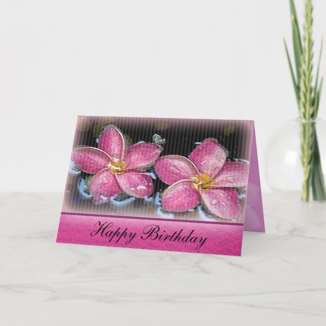 Tropical Birthday Card (Front)