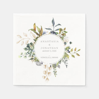 Tropical Blend Watercolor Napkin