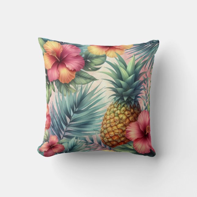 Tropical Bloom Cushion (Front)