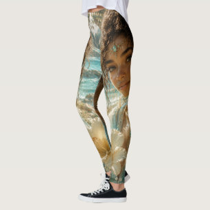 Tropical Bloom Fairies: Sea Breeze Enchantress Leggings