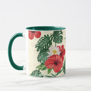 Tropical Blooms of The White Lotus Mug