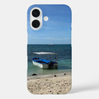 Tropical Blue Ocean Beach & Boat: Summer Vibe