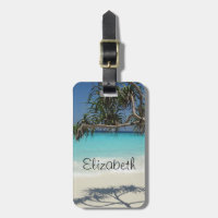 Tropical Blue Ocean Beach Scene Photo