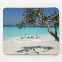 Tropical Blue Ocean Beach Scene Photo