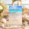 Tropical Blue Ocean Waves Beach Rehearsal Dinner
