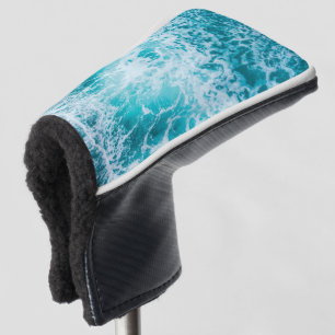 Tropical Blue Ocean Waves Golf Head Cover