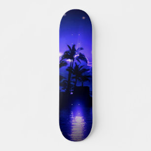 Tropical Blue Skateboard