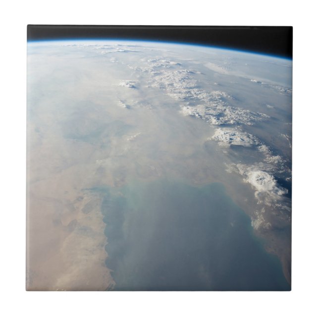 Tropical Blue Waters Of The Persian Gulf. 2 Tile (Front)