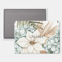 Tropical Blue White Flowers Wedding