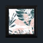 Tropical Blush Gift Box<br><div class="desc">"Tropical Blush II" by June Erica Vess. Features tropical greenery in constrasting colours.</div>