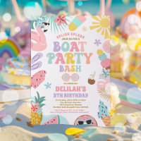 Tropical Boat Lake Ocean Marina Birthday Party