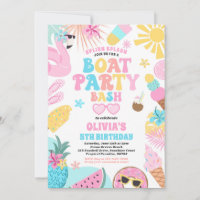 Tropical Boat Lake Ocean Marina Birthday Party