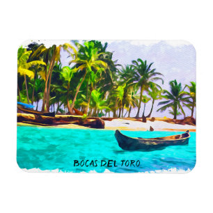 Tropical Bocas del Toro Panama Magnet