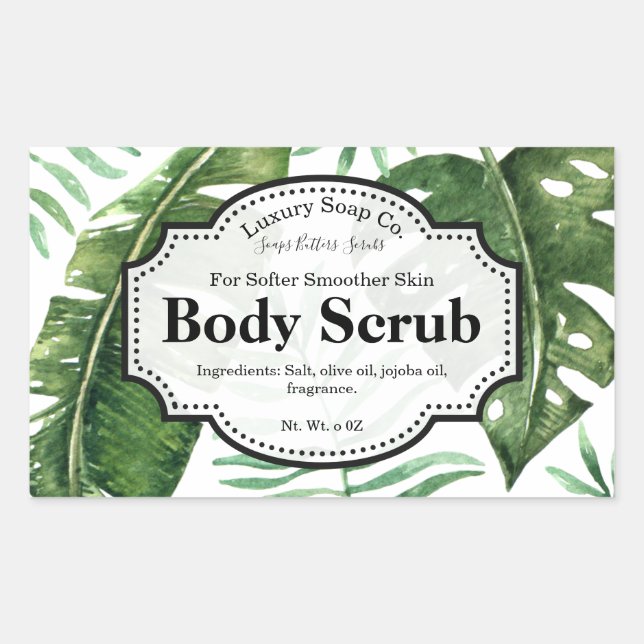 Tropical Body Scrub Label (Front)