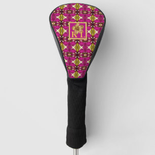 Tropical Bohemian Hawaiian Monogrammed Golf Head Cover