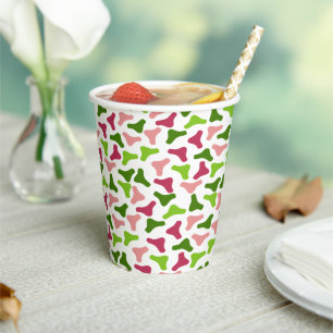 Tropical Boomerang Pattern Paper cup