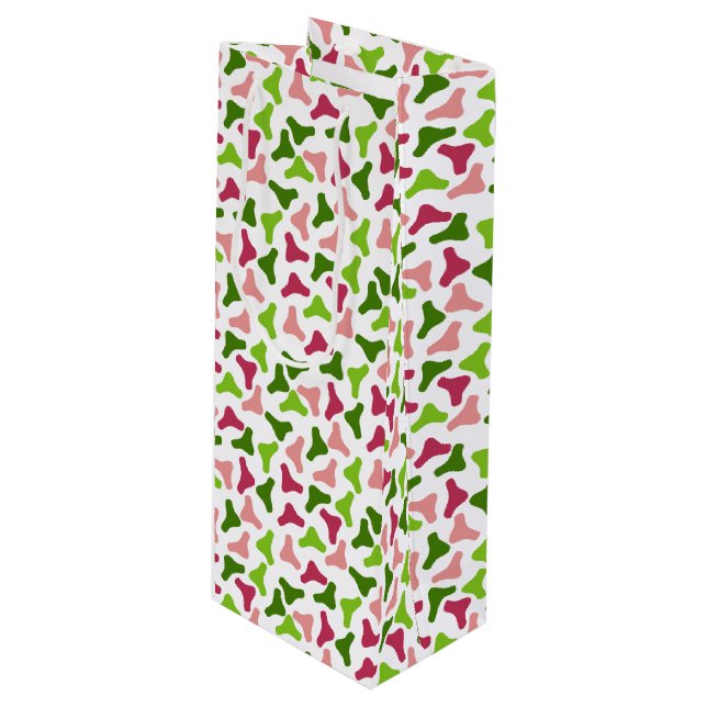 Tropical Boomerang Simple Pattern Gift Bag (Front Angled)