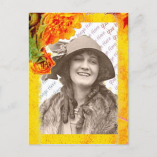 Tropical Borders photo template Postcard