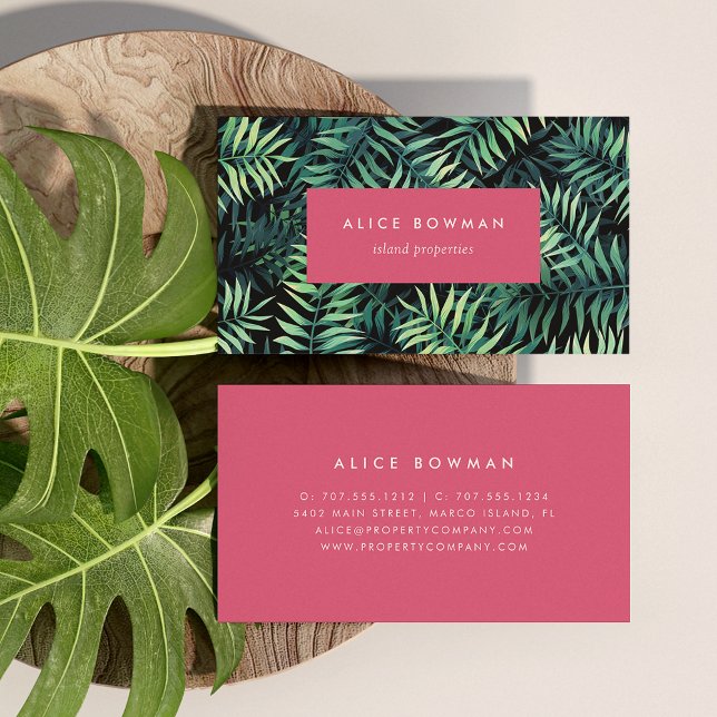 Tropical Botanical Business Card (Creator Uploaded)