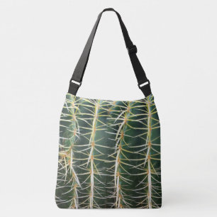 Tropical Botanical Cacti Needles Crossbody Bag